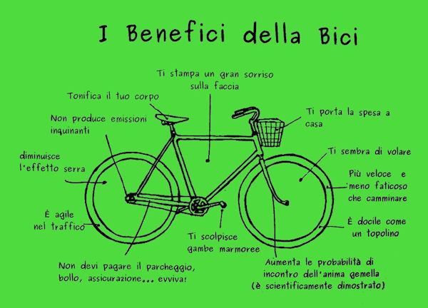 i benefici della bici