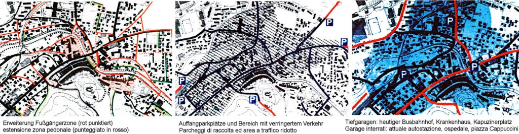 Grafiken aus Verkehrskonzept Tiefenthaler-Winkler, 1993